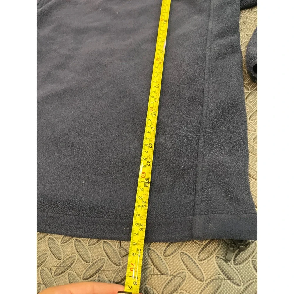 The North Face Fleece Jacket Mens Small Navy Blue Full Zip Faded TKA 100